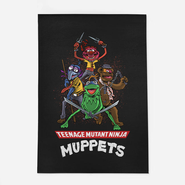 Teenage Mutant Ninja Muppets-None-Outdoor-Rug-zascanauta