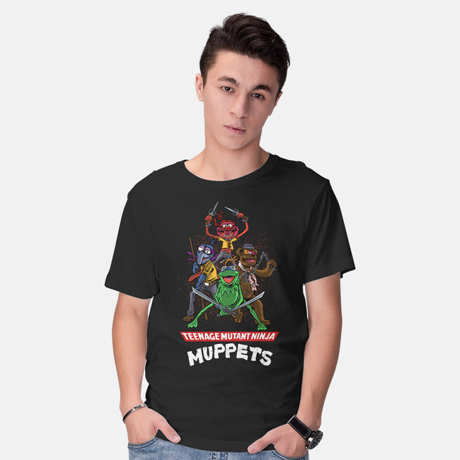 Teenage Mutant Ninja Muppets-Mens-Basic-Tee-zascanauta