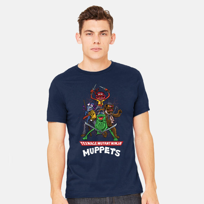 Teenage Mutant Ninja Muppets-Mens-Heavyweight-Tee-zascanauta