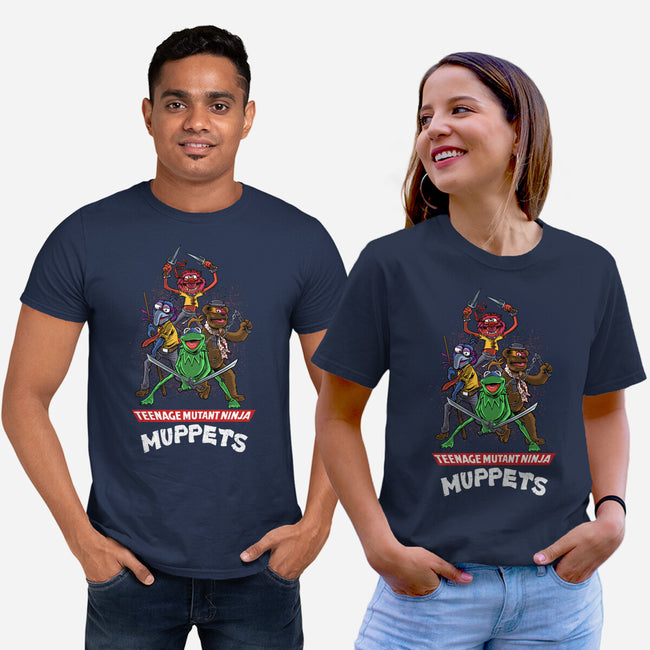 Teenage Mutant Ninja Muppets-Unisex-Basic-Tee-zascanauta