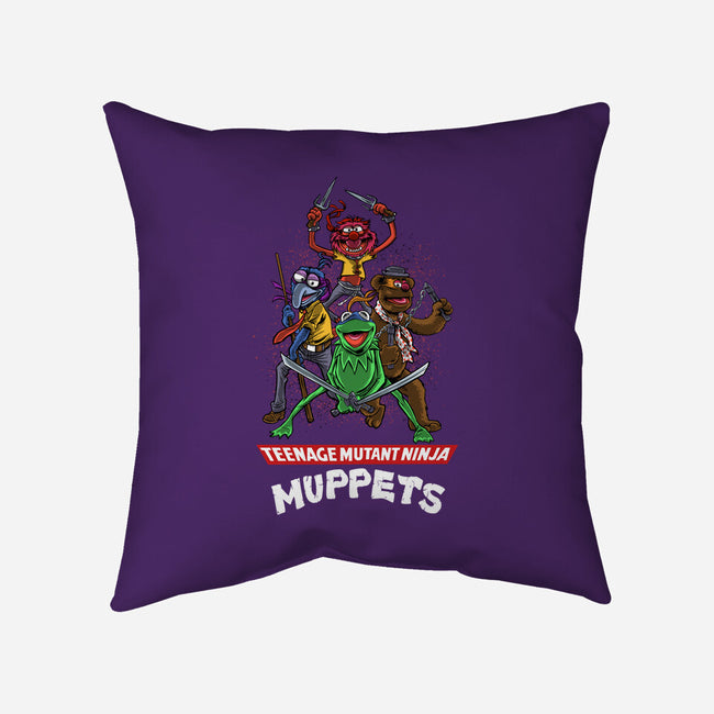 Teenage Mutant Ninja Muppets-None-Non-Removable Cover w Insert-Throw Pillow-zascanauta