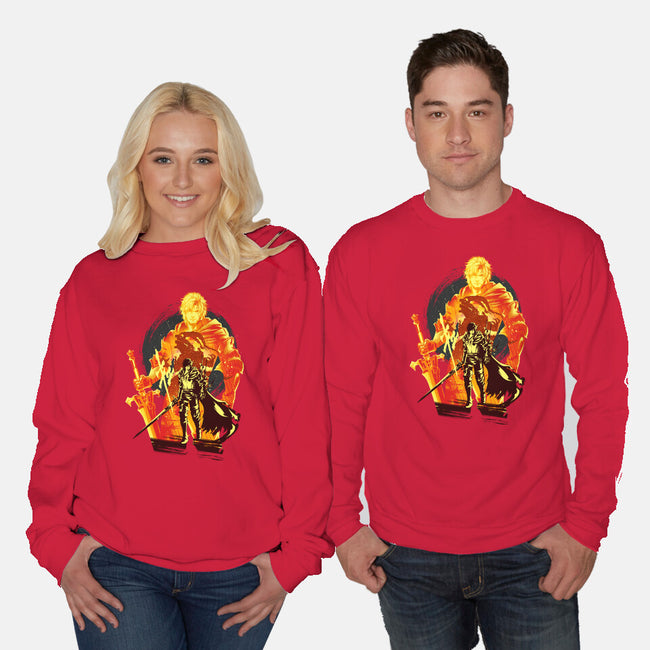 Shield Of Rosaria-Unisex-Crew Neck-Sweatshirt-hypertwenty