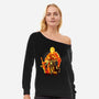 Shield Of Rosaria-Womens-Off Shoulder-Sweatshirt-hypertwenty