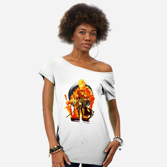 Shield Of Rosaria-Womens-Off Shoulder-Tee-hypertwenty