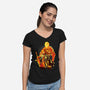 Shield Of Rosaria-Womens-V-Neck-Tee-hypertwenty