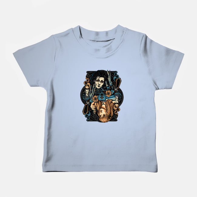 Scissorhands Duo-Baby-Basic-Tee-momma_gorilla