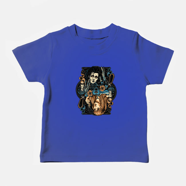 Scissorhands Duo-Baby-Basic-Tee-momma_gorilla