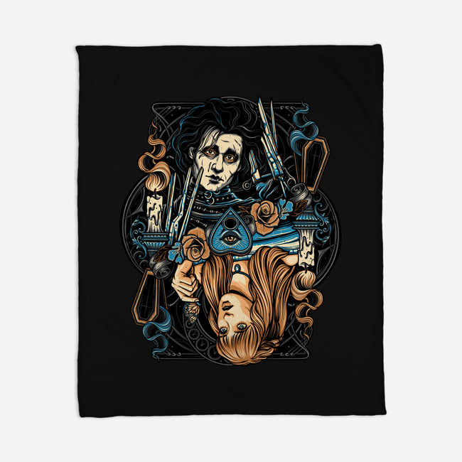 Scissorhands Duo-None-Fleece-Blanket-momma_gorilla