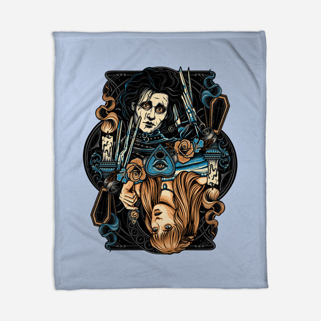 Scissorhands Duo-None-Fleece-Blanket-momma_gorilla