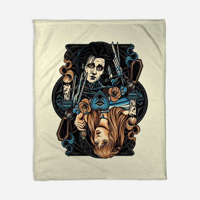 Scissorhands Duo-None-Fleece-Blanket-momma_gorilla