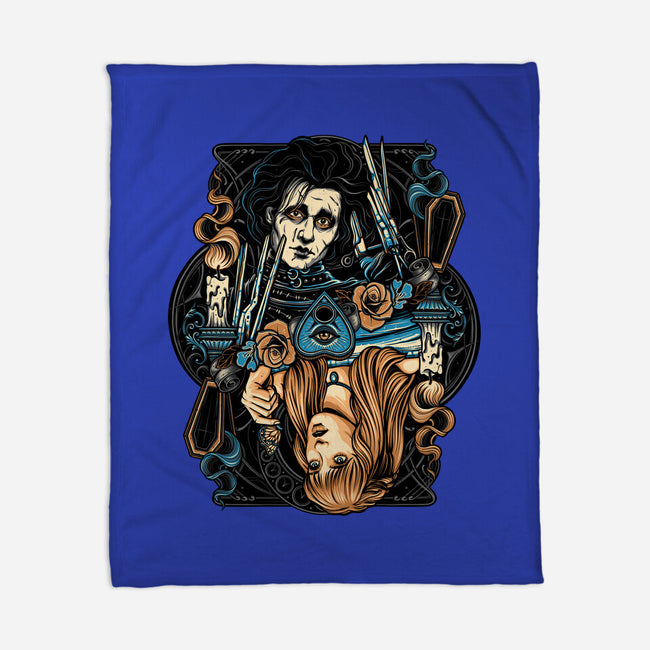 Scissorhands Duo-None-Fleece-Blanket-momma_gorilla