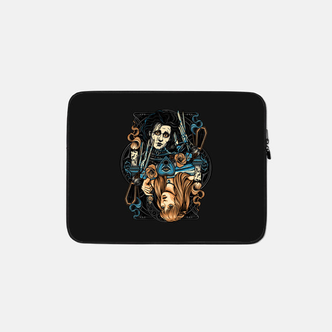 Scissorhands Duo-None-Zippered-Laptop Sleeve-momma_gorilla