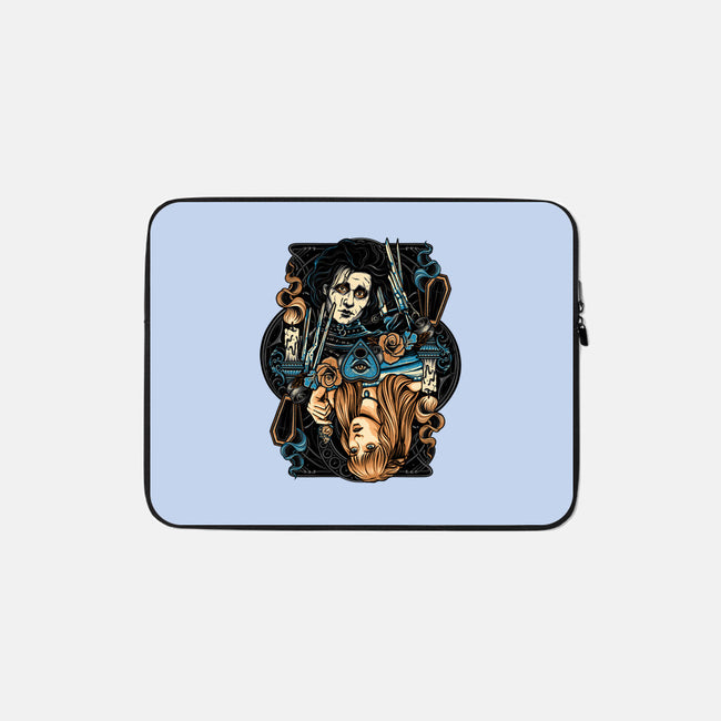 Scissorhands Duo-None-Zippered-Laptop Sleeve-momma_gorilla