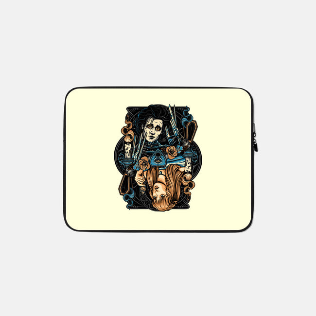 Scissorhands Duo-None-Zippered-Laptop Sleeve-momma_gorilla