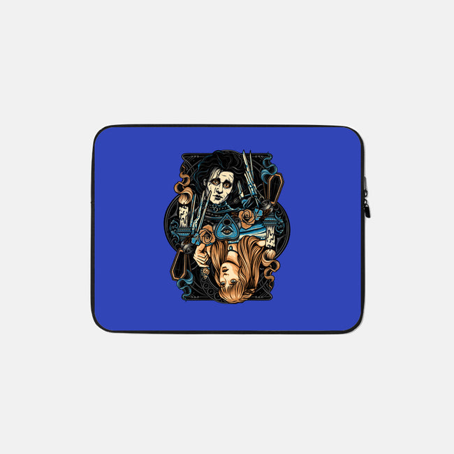 Scissorhands Duo-None-Zippered-Laptop Sleeve-momma_gorilla