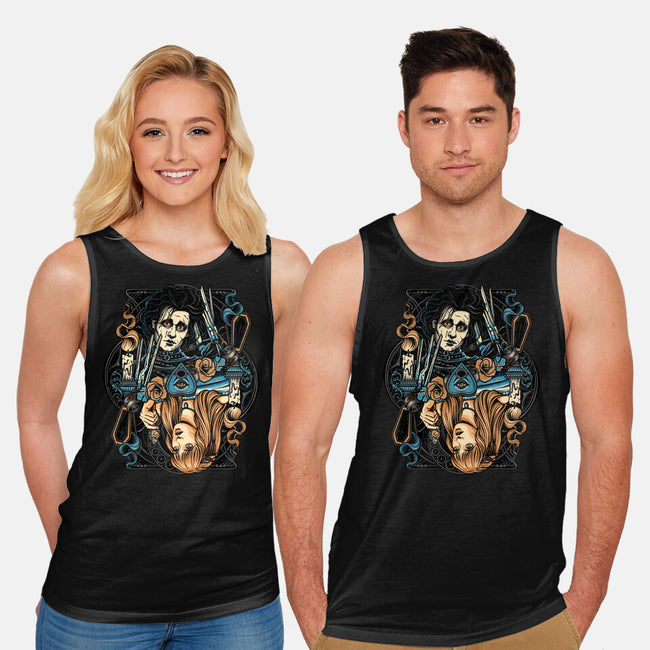 Scissorhands Duo-Unisex-Basic-Tank-momma_gorilla