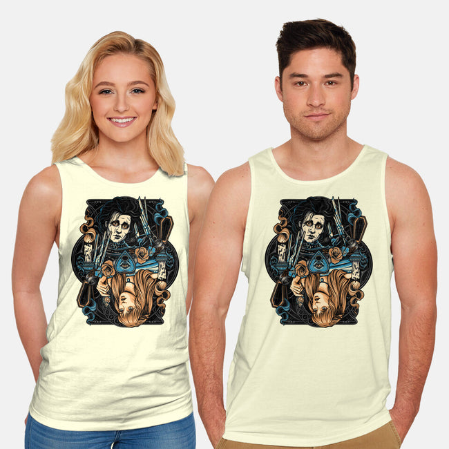 Scissorhands Duo-Unisex-Basic-Tank-momma_gorilla