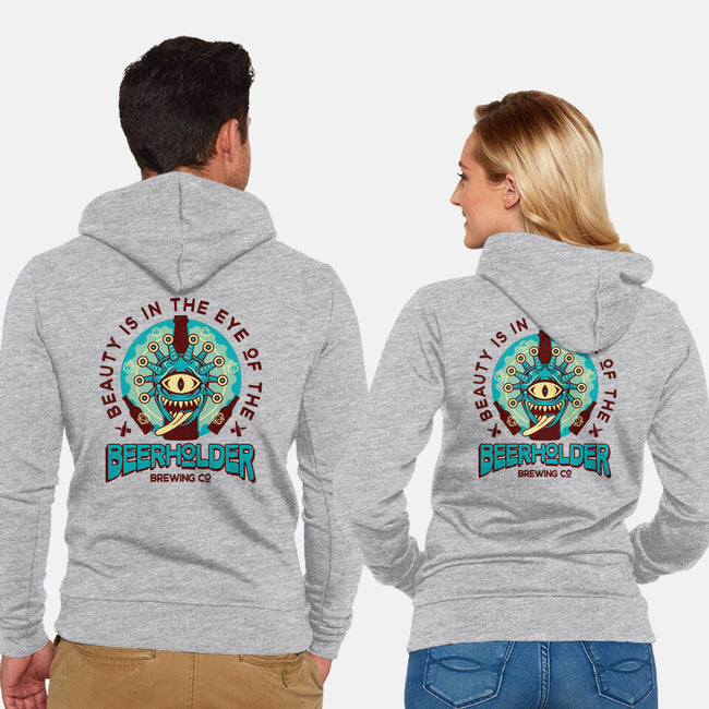 Beerholder-Unisex-Zip-Up-Sweatshirt-Logozaste