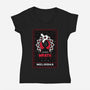 Wrath Dragon Sin Tarot-Womens-V-Neck-Tee-Logozaste