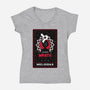 Wrath Dragon Sin Tarot-Womens-V-Neck-Tee-Logozaste