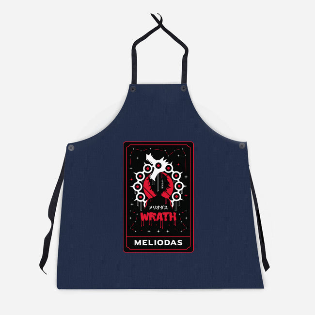 Wrath Dragon Sin Tarot-Unisex-Kitchen-Apron-Logozaste