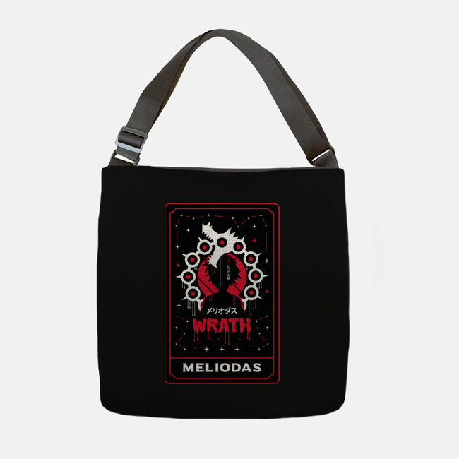 Wrath Dragon Sin Tarot-None-Adjustable Tote-Bag-Logozaste