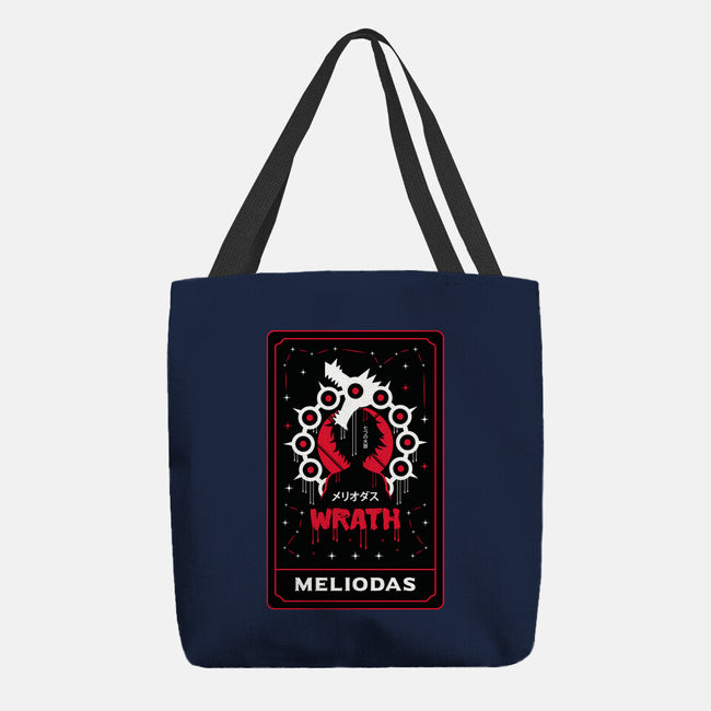 Wrath Dragon Sin Tarot-None-Basic Tote-Bag-Logozaste