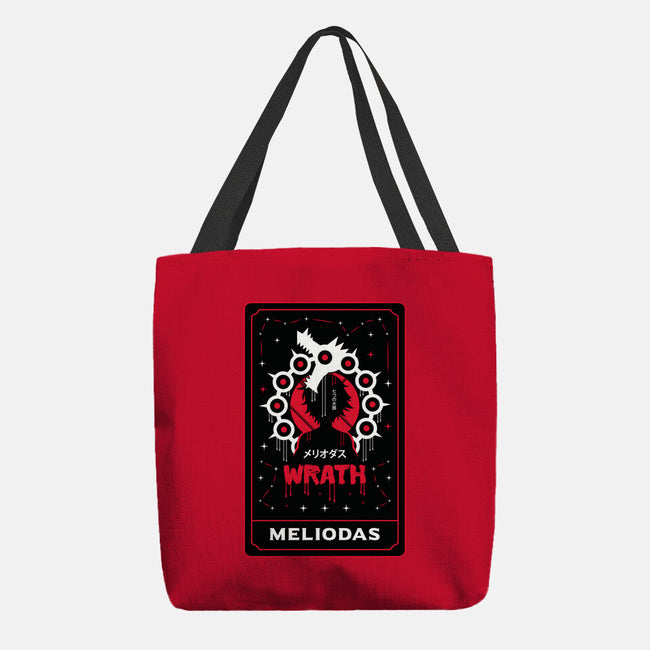 Wrath Dragon Sin Tarot-None-Basic Tote-Bag-Logozaste