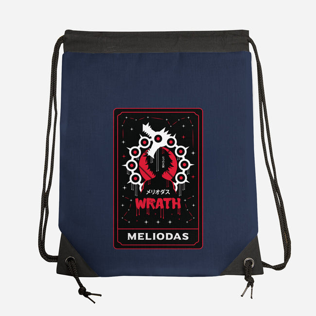 Wrath Dragon Sin Tarot-None-Drawstring-Bag-Logozaste