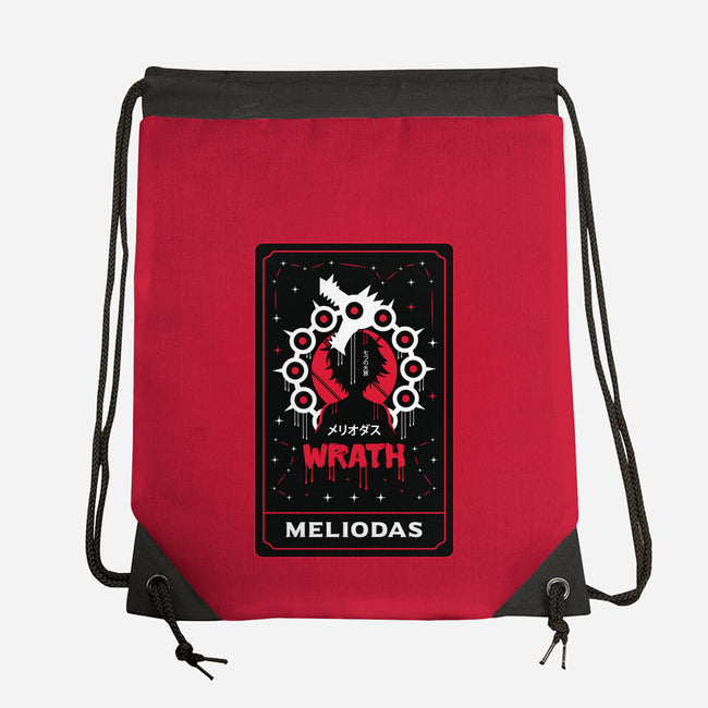 Wrath Dragon Sin Tarot-None-Drawstring-Bag-Logozaste