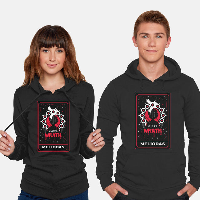 Wrath Dragon Sin Tarot-Unisex-Pullover-Sweatshirt-Logozaste