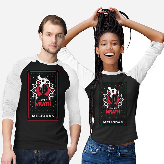 Wrath Dragon Sin Tarot-Unisex-Baseball-Tee-Logozaste