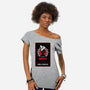 Wrath Dragon Sin Tarot-Womens-Off Shoulder-Tee-Logozaste