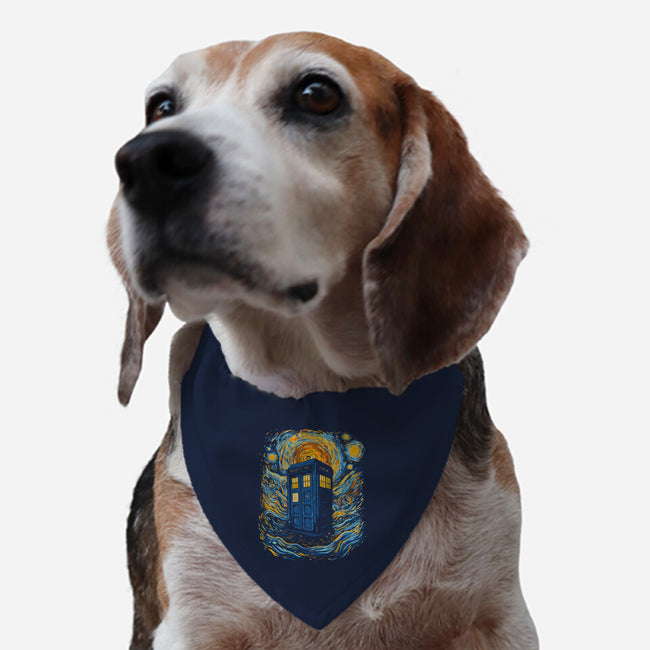Starry Blue Box-Dog-Adjustable-Pet Collar-kharmazero