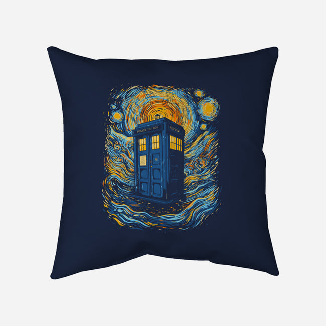 Starry Blue Box-None-Removable Cover-Throw Pillow-kharmazero