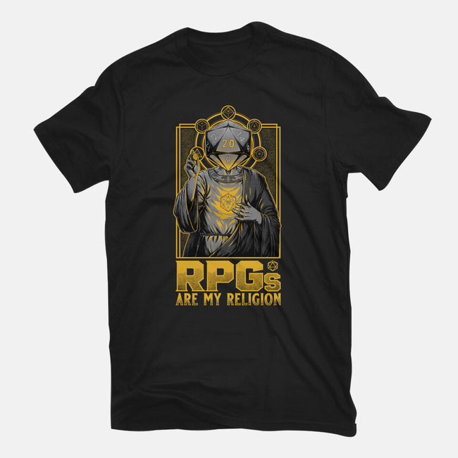 RPGs Are My Religion-Unisex-Basic-Tee-Studio Mootant