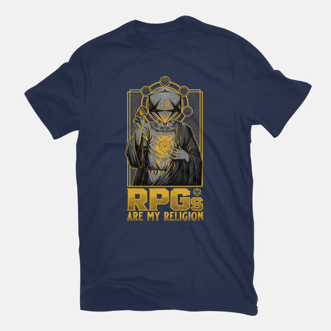 RPGs Are My Religion-Unisex-Basic-Tee-Studio Mootant