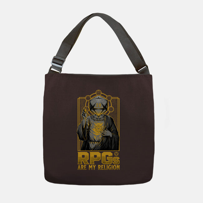 RPGs Are My Religion-None-Adjustable Tote-Bag-Studio Mootant