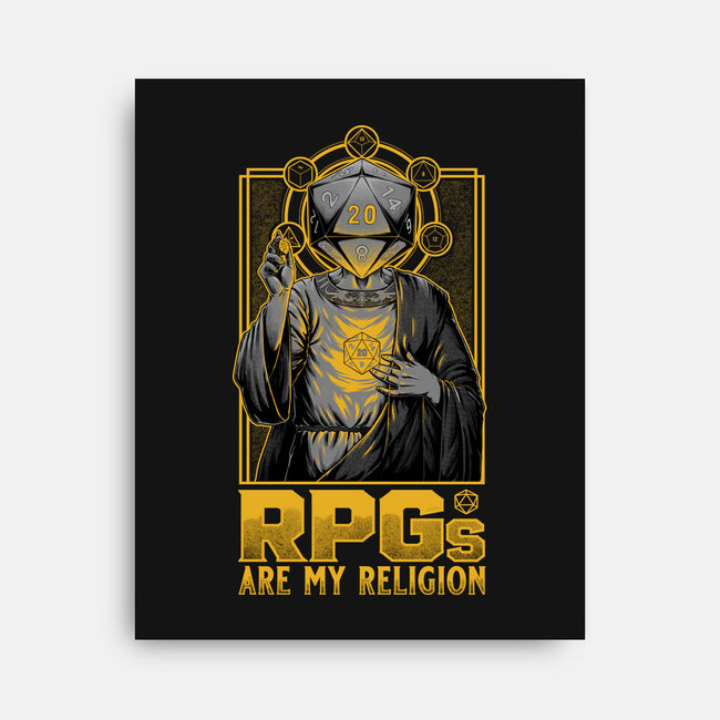 RPGs Are My Religion-None-Stretched-Canvas-Studio Mootant