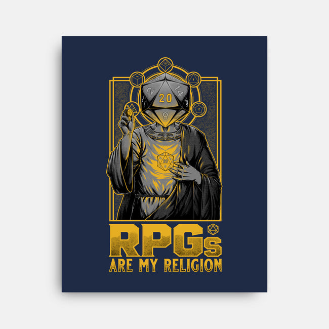 RPGs Are My Religion-None-Stretched-Canvas-Studio Mootant