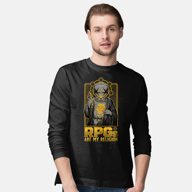 RPGs Are My Religion-Mens-Long Sleeved-Tee-Studio Mootant