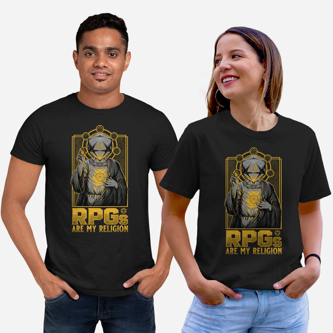 RPGs Are My Religion-Unisex-Basic-Tee-Studio Mootant