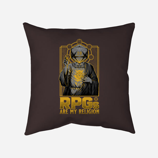 RPGs Are My Religion-None-Non-Removable Cover w Insert-Throw Pillow-Studio Mootant