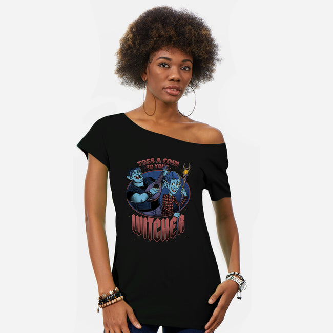 Witcher Brothers Song-Womens-Off Shoulder-Tee-Studio Mootant