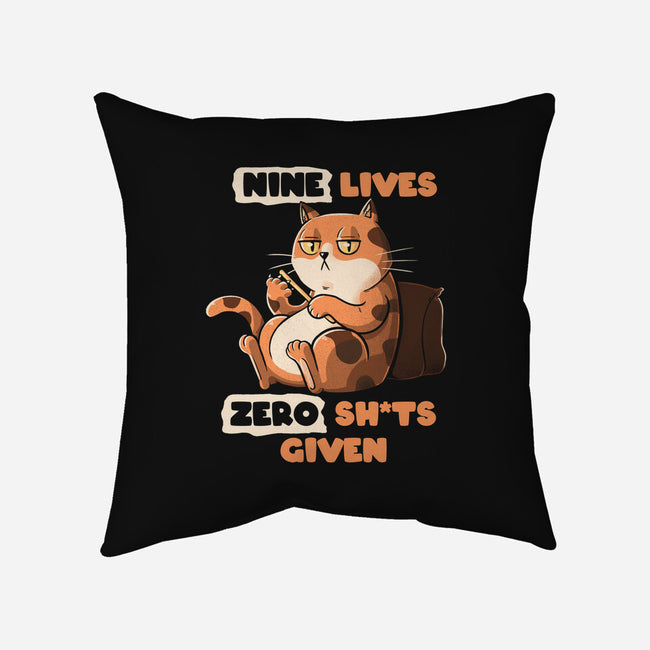 Nine Lives-None-Non-Removable Cover w Insert-Throw Pillow-tobefonseca