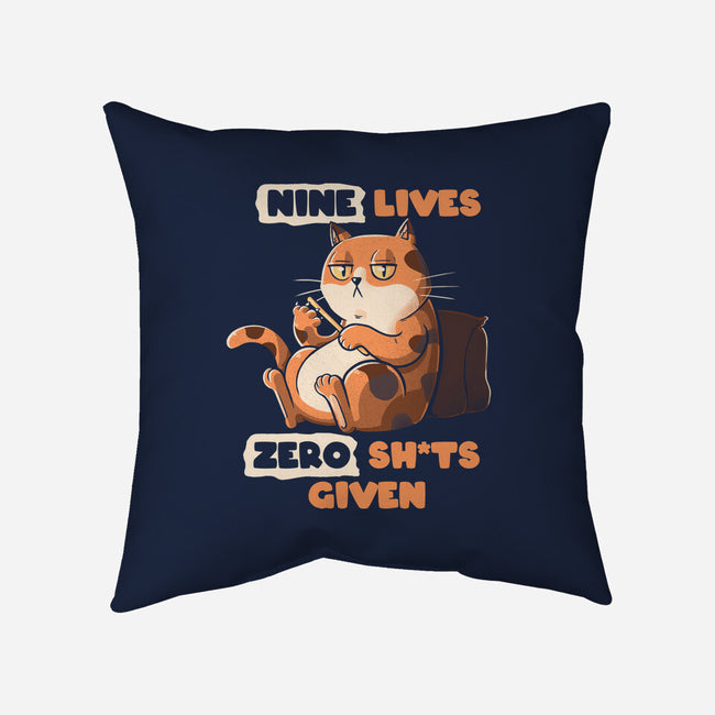 Nine Lives-None-Non-Removable Cover w Insert-Throw Pillow-tobefonseca