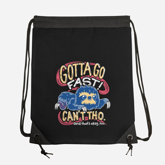 Can't Go Fast-None-Drawstring-Bag-Aarons Art Room