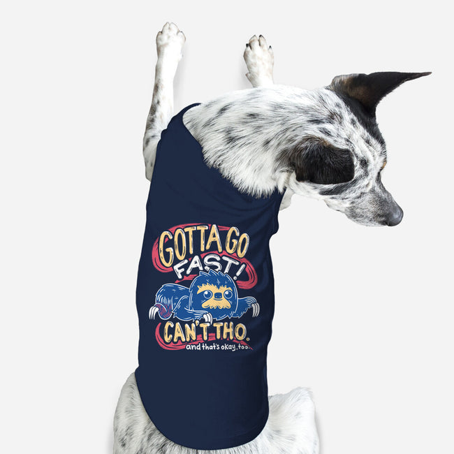 Can't Go Fast-Dog-Basic-Pet Tank-Aarons Art Room