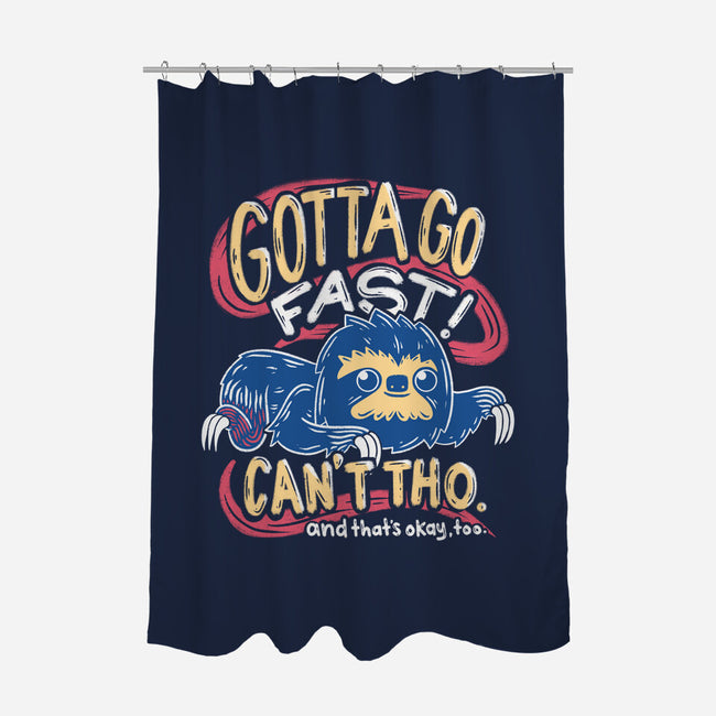 Can't Go Fast-None-Polyester-Shower Curtain-Aarons Art Room