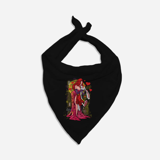 Animated Kiss-Cat-Bandana-Pet Collar-zascanauta